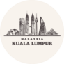 Kuala Lumpur Skyline Malaysia Vintage Sticker
