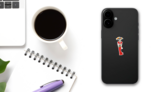 La Calavera Catrina Elegant Skeleton Illustration on a Phone (New) example