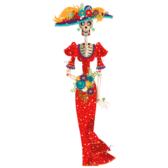 La Calavera Catrina Elegant Skeleton Illustration