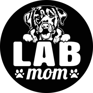 Lab Mom Sticker