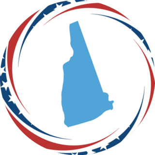 Label With Map Of New Hampshire Spiral Sticker