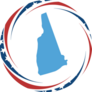 Label With Map Of New Hampshire Spiral Sticker