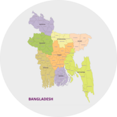 Labeled Bangladesh Sticker