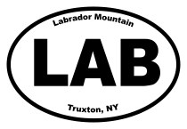 Labrador Mountain Oval Sticker