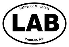 Labrador Mountain Oval Sticker
