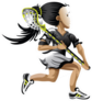 Lacrosse Girl Playing Lacrosse Sticker