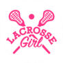 Lacrosse Girl Sticker