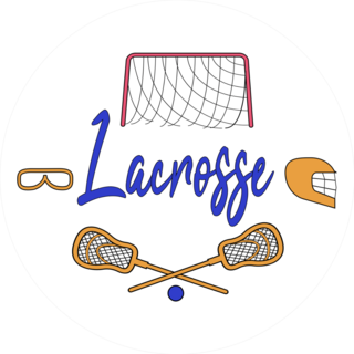 Lacrosse Players And Sportive Equipment Sticker