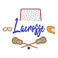 Lacrosse Players And Sportive Equipment Sticker