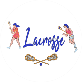 Lacrosse Players In Hand-drawn Style Sticker