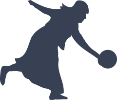 Lady Bowling Sticker