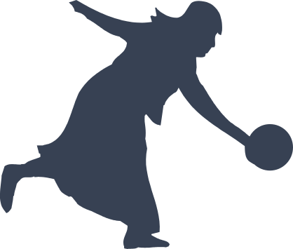 Lady Bowling Sticker