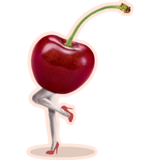 Lady Cherry Sticker