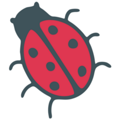 Ladybug Color Doodle Sticker