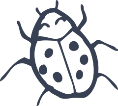 Ladybug Drawing Sticker