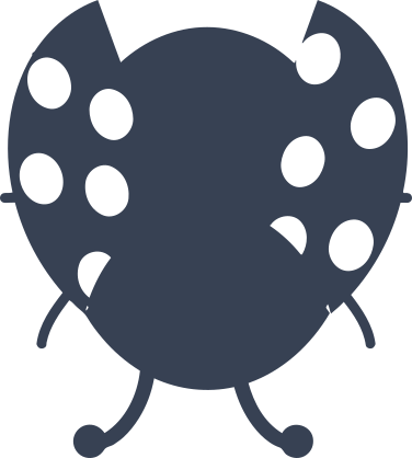 Ladybug Flying Sticker