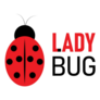 Ladybug Lettering Sticker 