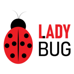 Ladybug Lettering Sticker 