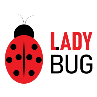 Ladybug Lettering Sticker 