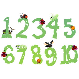 Ladybug Number Sticker Sheet