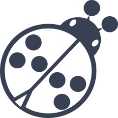 Ladybug With Six Spots On Its Back Sticker