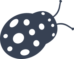 Ladybug  With Wings Closed Sticker
