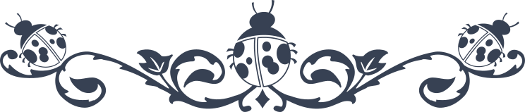 Ladybugs Decorative Border Sticker