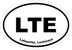 Lafayette, Louisiana Oval Stickers