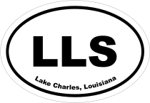 Lake Charles, Louisiana Oval Stickers