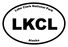 Lake Clark National Park Oval Sticker