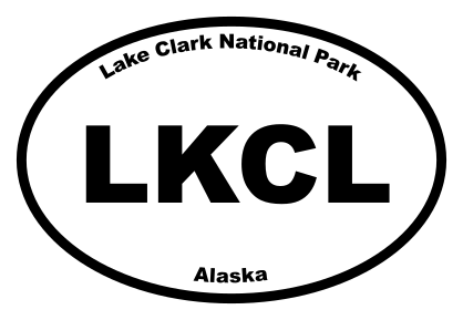 Lake Clark National Park Oval Sticker