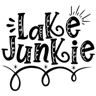 Lake Junkie, Decorative Lettering Sticker