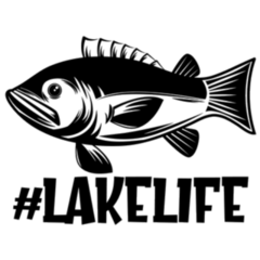 #Lake Life Fish Sticker