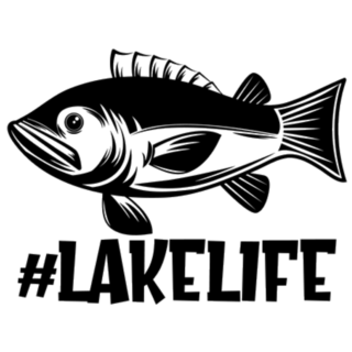 #Lake Life Fish Sticker