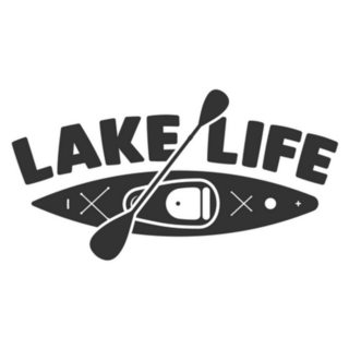 Lake Life Kayak Sticker