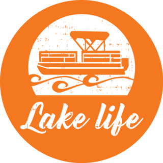 Lake Life Pontoon Boat Sticker