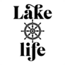 Lake Life Steering Wheel Lettering Sticker