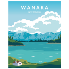 Lake Wanaka New Zealand Sticker