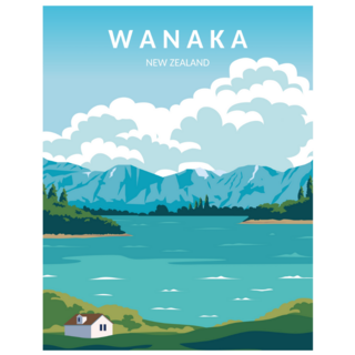 Lake Wanaka New Zealand Sticker