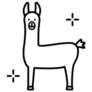 Lama Peru Animal Icon Sticker