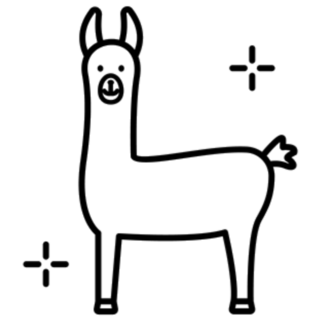 Lama Peru Animal Icon Sticker