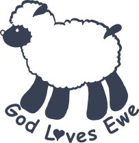 Lamb Sheep Sticker - God Loves Ewe