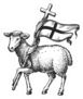 Lamb With Cross Sticker