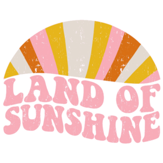 Land of Sunshine Retro Design Sticker