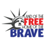 Land Of The Free Home Of The Brave Statue Of Liberty Sticker