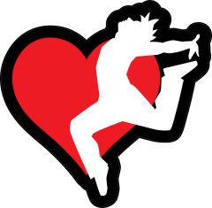 Landing Dancer with Heart Sticker