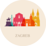 Landmark And Monument Zagreb Croatia Sticker