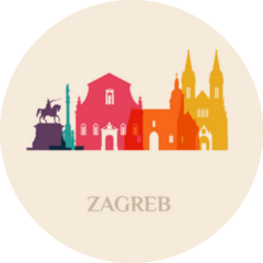 Landmark And Monument Zagreb Croatia Sticker