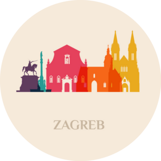 Landmark And Monument Zagreb Croatia Sticker