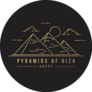 Landmark Icon Of The Great Pyramids In Giza, Egypt Sticker